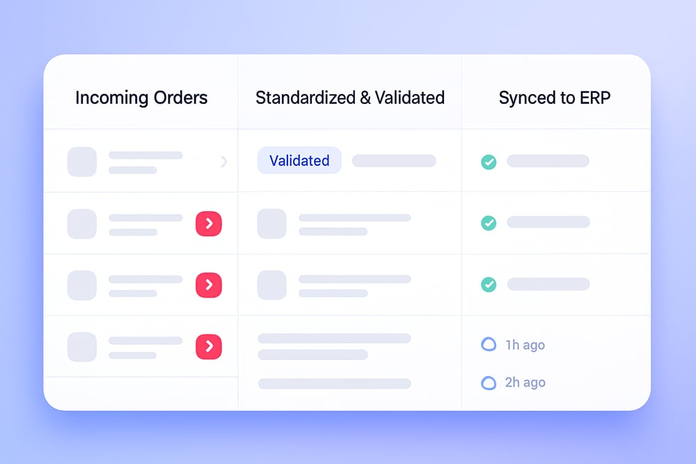 Order Management interface