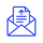 Email envelope icon with incoming document in 585de6 no background-1