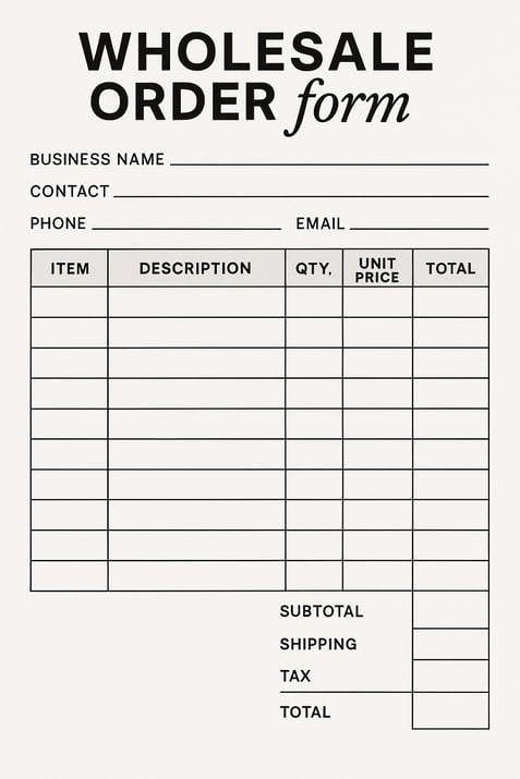 a wholesale order form-1