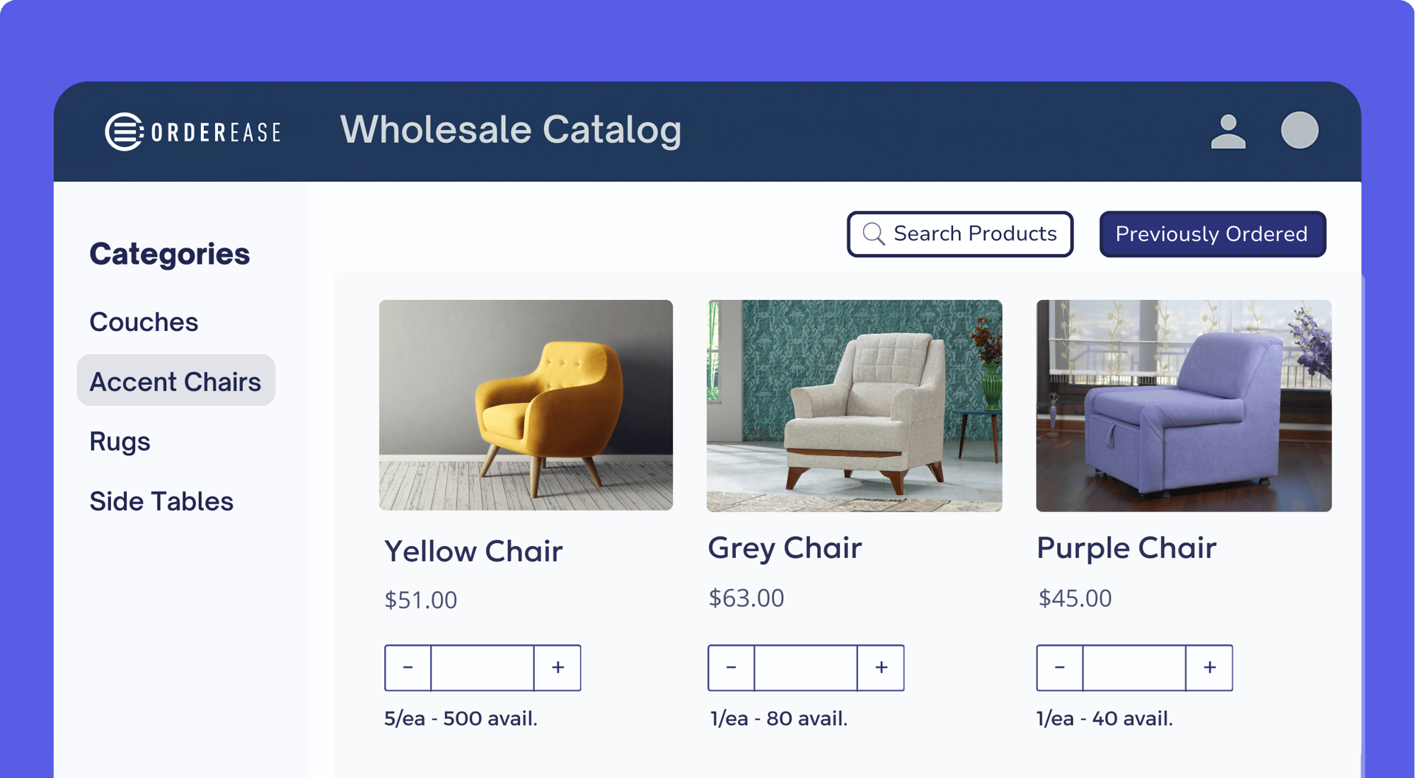 B2B Online ordering portal for customer ordering