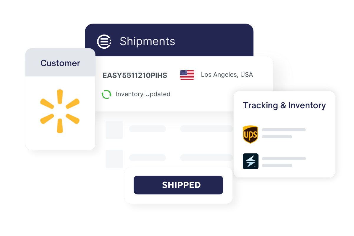 OrderEase | Shipping dashboard with tracking and inventory updates