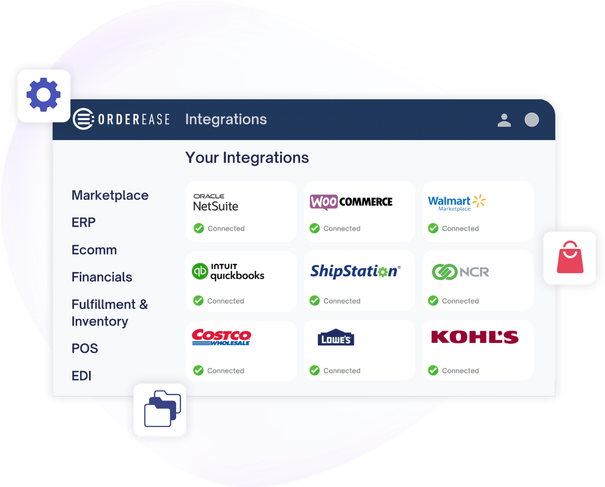 Integrate ERP so orders are processed automatically
