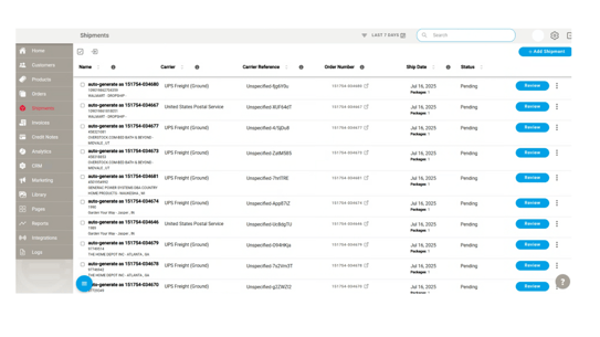 The OrderEase dashboard - used to sell to B2B clients