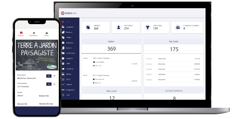 OrderEase B2B ordering platform for customer orders online