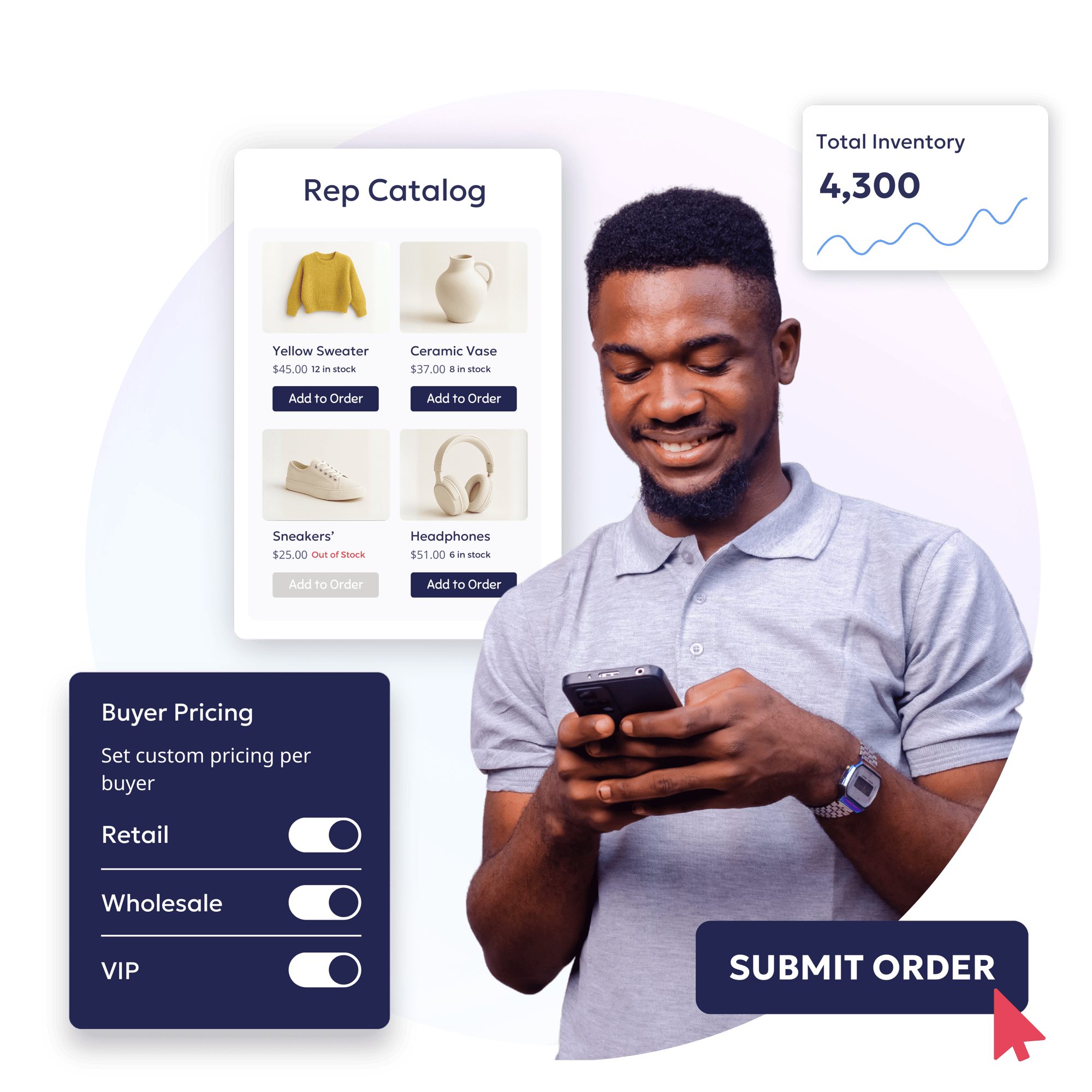 Sales rep order taking app | OrderEase