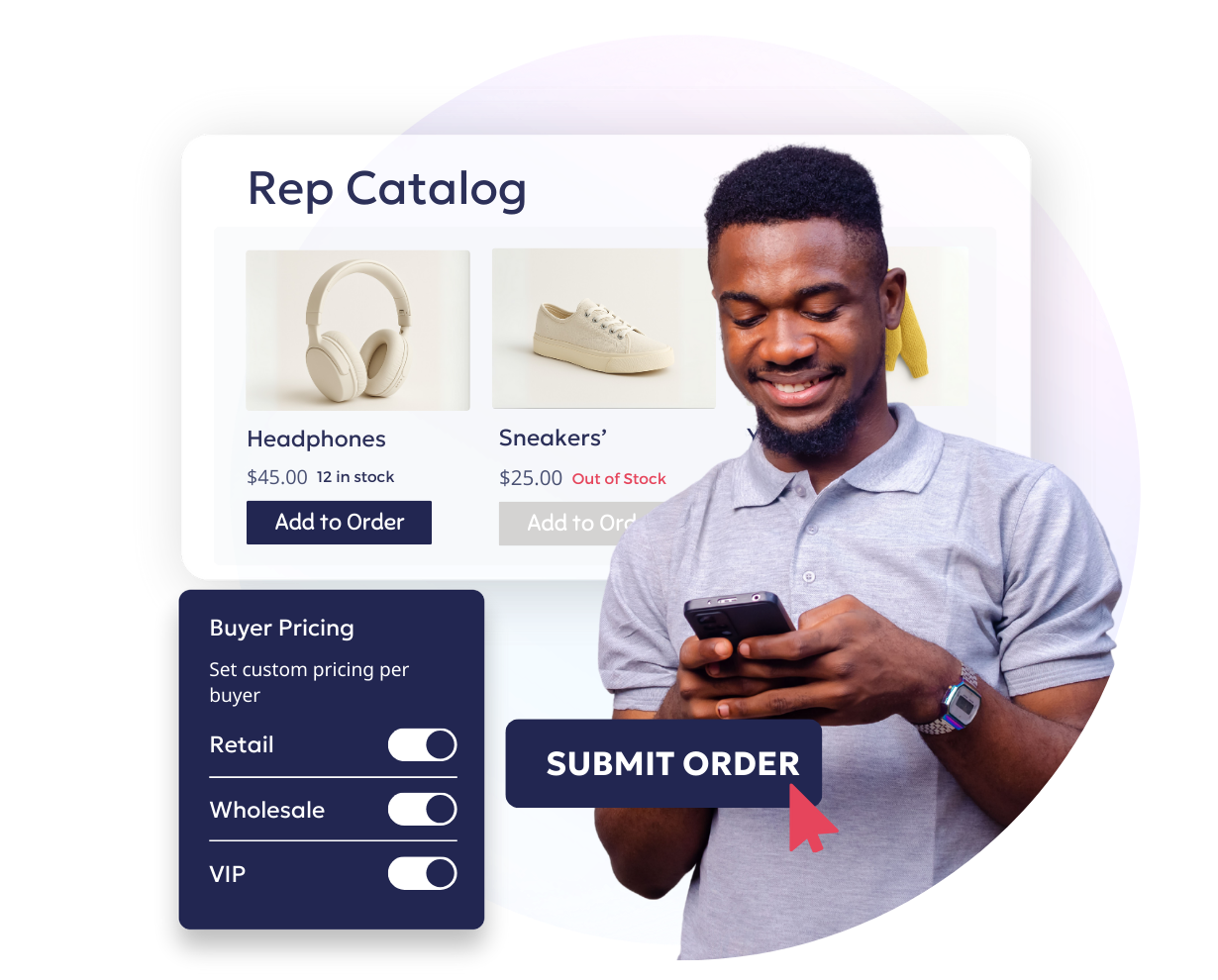 Sales Rep App for B2B Wholesale