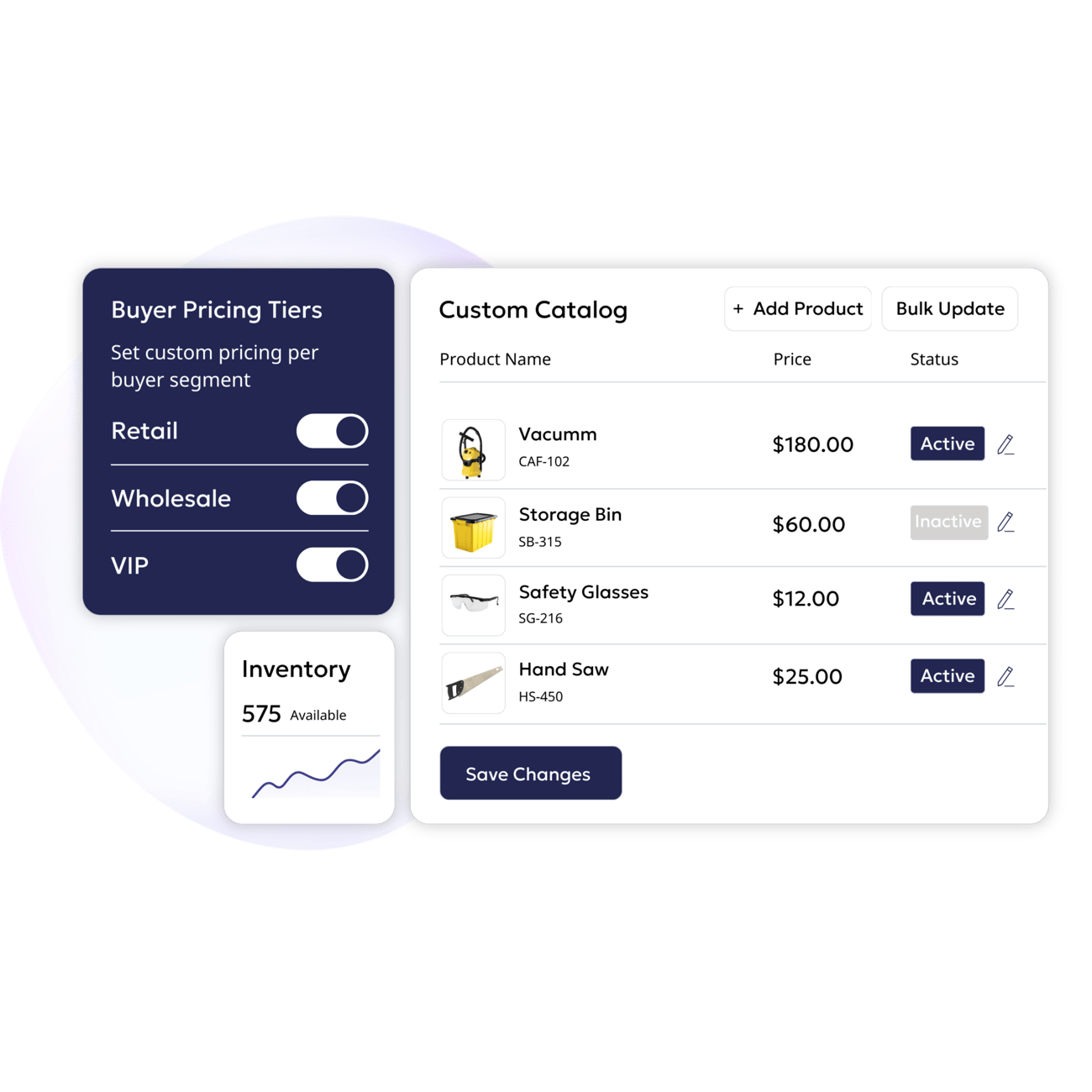 B2B Ordering App With Catalog Control