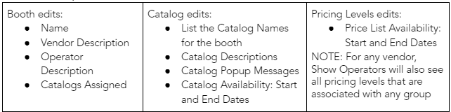 bulk tradeshow editing new feature list of capabilities