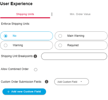 minimums for pricing feature functionality