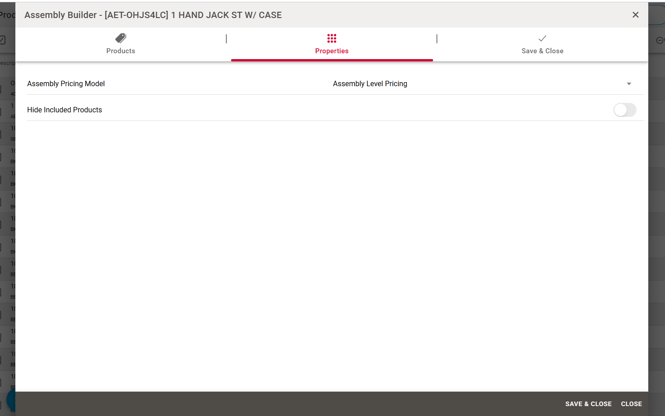 Controlled Assembly Visibility in OrderEase